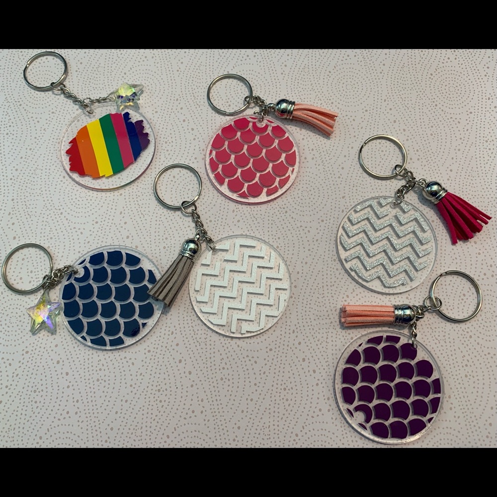 Ready to personalize keychain with tassel
